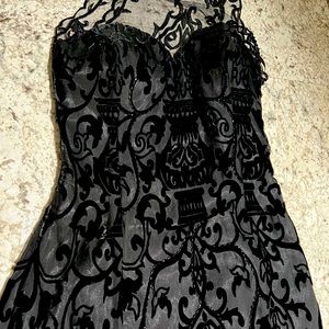 Mike Benet size 6 beaded dress, long, slit, formal, back detail, gorgeous!!!